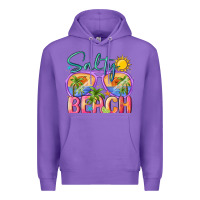 Purple salty beach Premium Hoodie - MaliasSmallBusiness