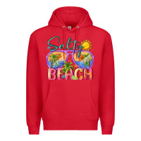Red salty beach Premium Hoodie - MaliasSmallBusiness