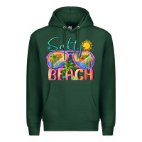Sports Green salty beach Premium Hoodie - MaliasSmallBusiness