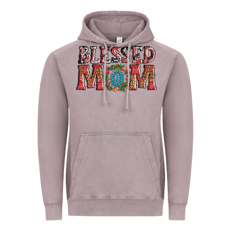 Blessed Mom Christmas Vintage Hoodie by AdoDesignShop | Teevron