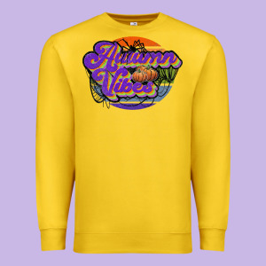Autumn Vibes Premium Sweatshirt Designed By Jahusdesignshop