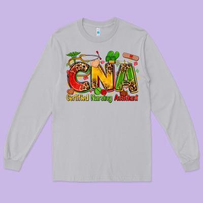Certified Nursing Assistant Juneteenth Long Sleeve Tee Designed By Zillion Design Studio