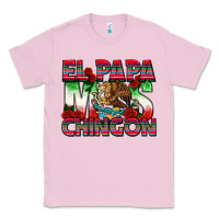 Bubblegum Pink El Papa Mas Chingon Classic Tee - texasbilliewilder