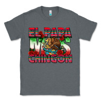 Charcoal Heather El Papa Mas Chingon Classic Tee - texasbilliewilder