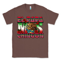 Chestnut El Papa Mas Chingon Classic Tee - texasbilliewilder