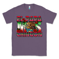 Lavender El Papa Mas Chingon Classic Tee - texasbilliewilder