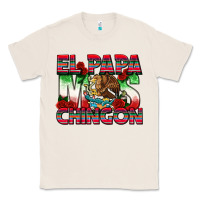 Natural El Papa Mas Chingon Classic Tee - texasbilliewilder