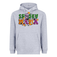Heather Grey Spooky mama Heavyweight Hoodie - Artiststas