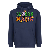 Navy Spooky mama Heavyweight Hoodie - Artiststas