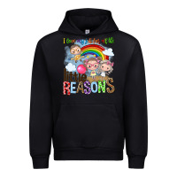Black i love my job for all the little reasons Urban Hoodie - NancyCooperArtShop