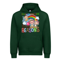 Forest Green i love my job for all the little reasons Urban Hoodie - NancyCooperArtShop