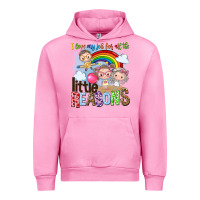 Fuchsia Pink i love my job for all the little reasons Urban Hoodie - NancyCooperArtShop