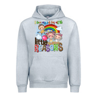 Heather Grey i love my job for all the little reasons Urban Hoodie - NancyCooperArtShop