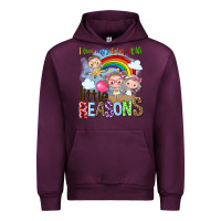 Mauve Wine i love my job for all the little reasons Urban Hoodie - NancyCooperArtShop