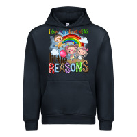 Navy i love my job for all the little reasons Urban Hoodie - NancyCooperArtShop