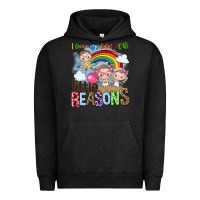 Pigment Black i love my job for all the little reasons Urban Hoodie - NancyCooperArtShop