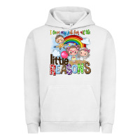 Pigment Lunar Rock i love my job for all the little reasons Urban Hoodie - NancyCooperArtShop