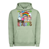Pigment Oil Green i love my job for all the little reasons Urban Hoodie - NancyCooperArtShop