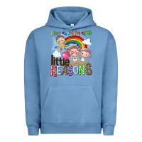 Pigment Pebble Blue i love my job for all the little reasons Urban Hoodie - NancyCooperArtShop