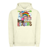 Pigment Pistachio i love my job for all the little reasons Urban Hoodie - NancyCooperArtShop