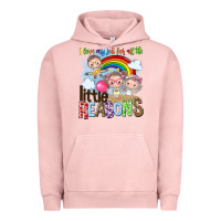 Pigment Salmon i love my job for all the little reasons Urban Hoodie - NancyCooperArtShop