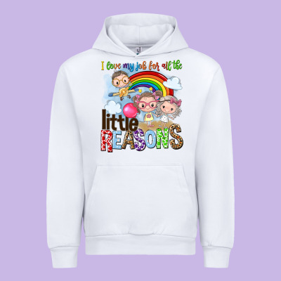 I Love My Job For All The Little Reasons Urban Hoodie Designed By Nancycooperartshop