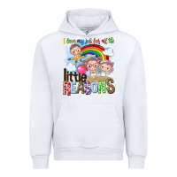 White i love my job for all the little reasons Urban Hoodie - NancyCooperArtShop