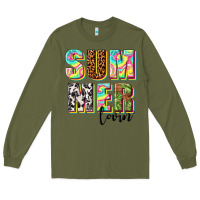 Army Green summer lovin Long Sleeve Tee - texasbilliewilder