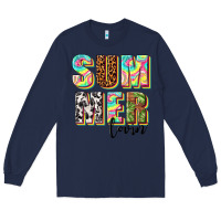 Navy summer lovin Long Sleeve Tee - texasbilliewilder