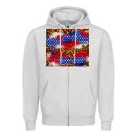 Dove Grey 4th of July USA flag leopard 20oz tumbler Zipper Hoodie - Neo Western