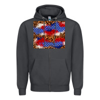 Smoke 4th of July USA flag leopard 20oz tumbler Zipper Hoodie - Neo Western