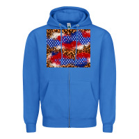 True Royal 4th of July USA flag leopard 20oz tumbler Zipper Hoodie - Neo Western