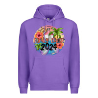 Purple family cruise 2024 Premium Hoodie - MaliasSmallBusiness