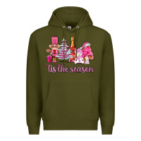 Army Green tis the season pink christmas Premium Hoodie - AdoDesignShop