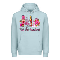 Blue Mist tis the season pink christmas Premium Hoodie - AdoDesignShop