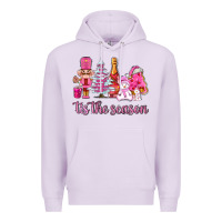 Lilac tis the season pink christmas Premium Hoodie - AdoDesignShop