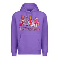 Purple tis the season pink christmas Premium Hoodie - AdoDesignShop