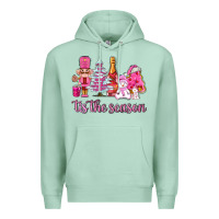 Seafoam tis the season pink christmas Premium Hoodie - AdoDesignShop