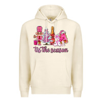 Tofu tis the season pink christmas Premium Hoodie - AdoDesignShop