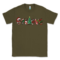 Army Green christmas believe Classic Tee - RanaPortraitStore