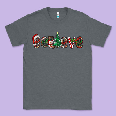 Christmas Believe Classic Tee Designed By Ranaportraitstore