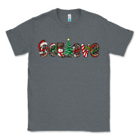 Charcoal Heather christmas believe Classic Tee - RanaPortraitStore