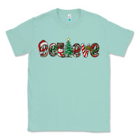 Seafoam christmas believe Classic Tee - RanaPortraitStore