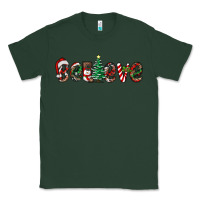 Sports Green christmas believe Classic Tee - RanaPortraitStore