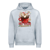 Heather Grey hot cocoa season Urban Hoodie - MaliasSmallBusiness
