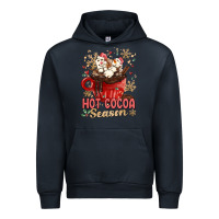 Navy hot cocoa season Urban Hoodie - MaliasSmallBusiness