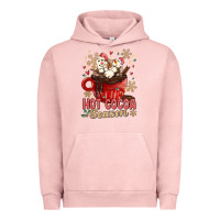 Pigment Salmon hot cocoa season Urban Hoodie - MaliasSmallBusiness