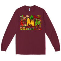 Burgundy certified medical assistant juneteenth Long Sleeve Tee - Zillion Design Studio
