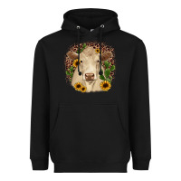Black charolais leopard cactus sunflower Heavyweight Hoodie - JahusDesignShop