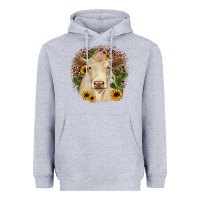 Heather Grey charolais leopard cactus sunflower Heavyweight Hoodie - JahusDesignShop